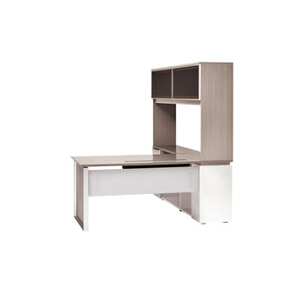 Desk with Overhead Cabinet